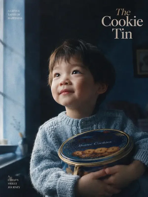 新剧《萌宝小团子：把坏心情都赶走》复古胶片封面，萌宝题材